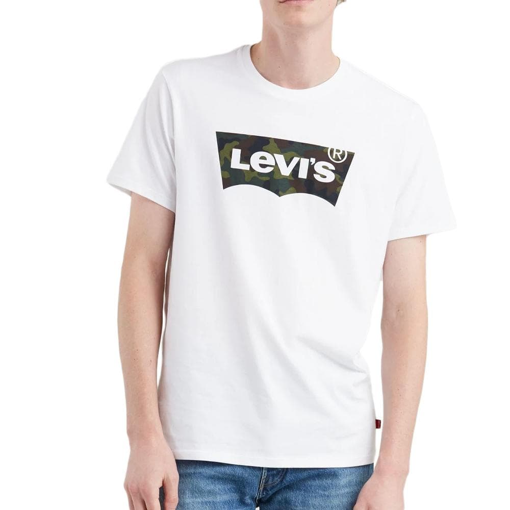T-Shirt Blanc Homme Levi's Housemark 1