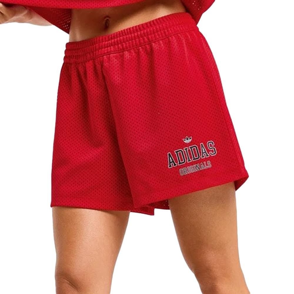 Short Rouge Femme Adidas Bb 1