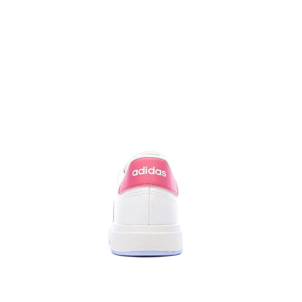 Baskets Blanches/Roses Fille Adidas Grand Court 2.00 3