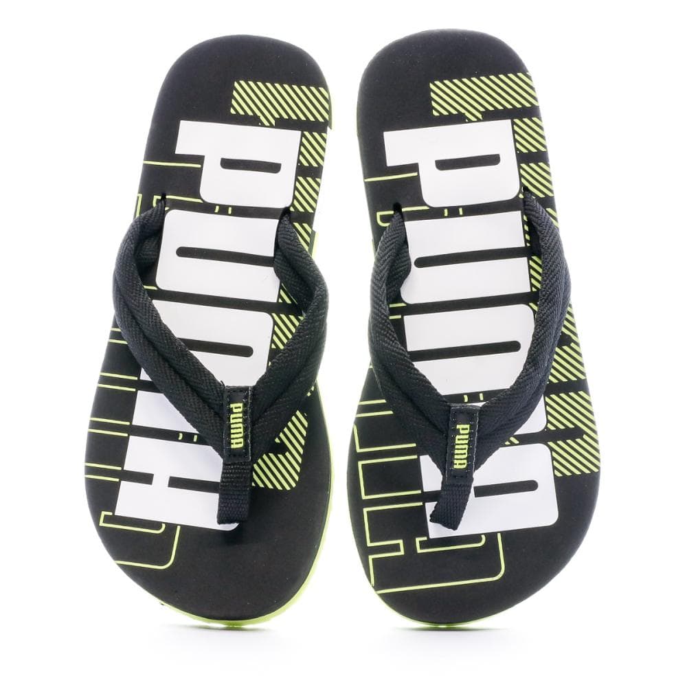 Tongs Noir/Vert Enfant Puma V2 Power 3
