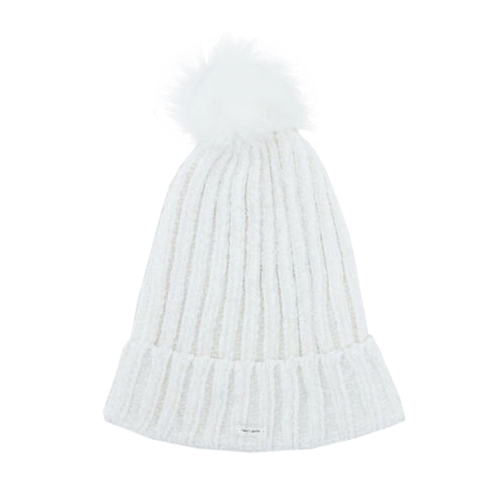 Bonnet à Pompon Blanc femme Teddy Smith Cheny 1