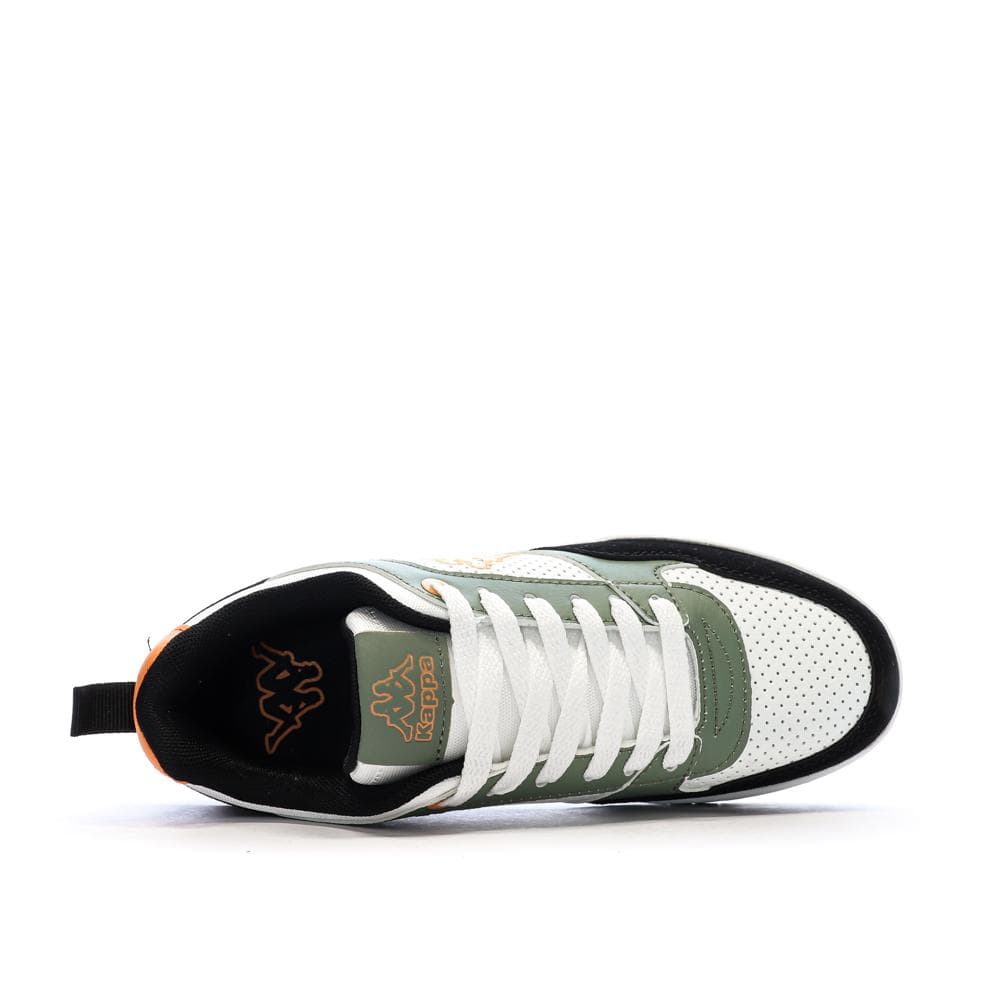 Baskets Blanc/Vertes/Noires Garçon Kappa Logo Manis 4