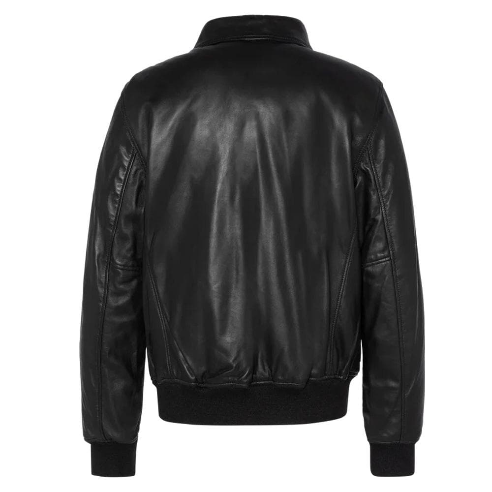 Blouson Cuir Noir Homme Schott LCJET 2