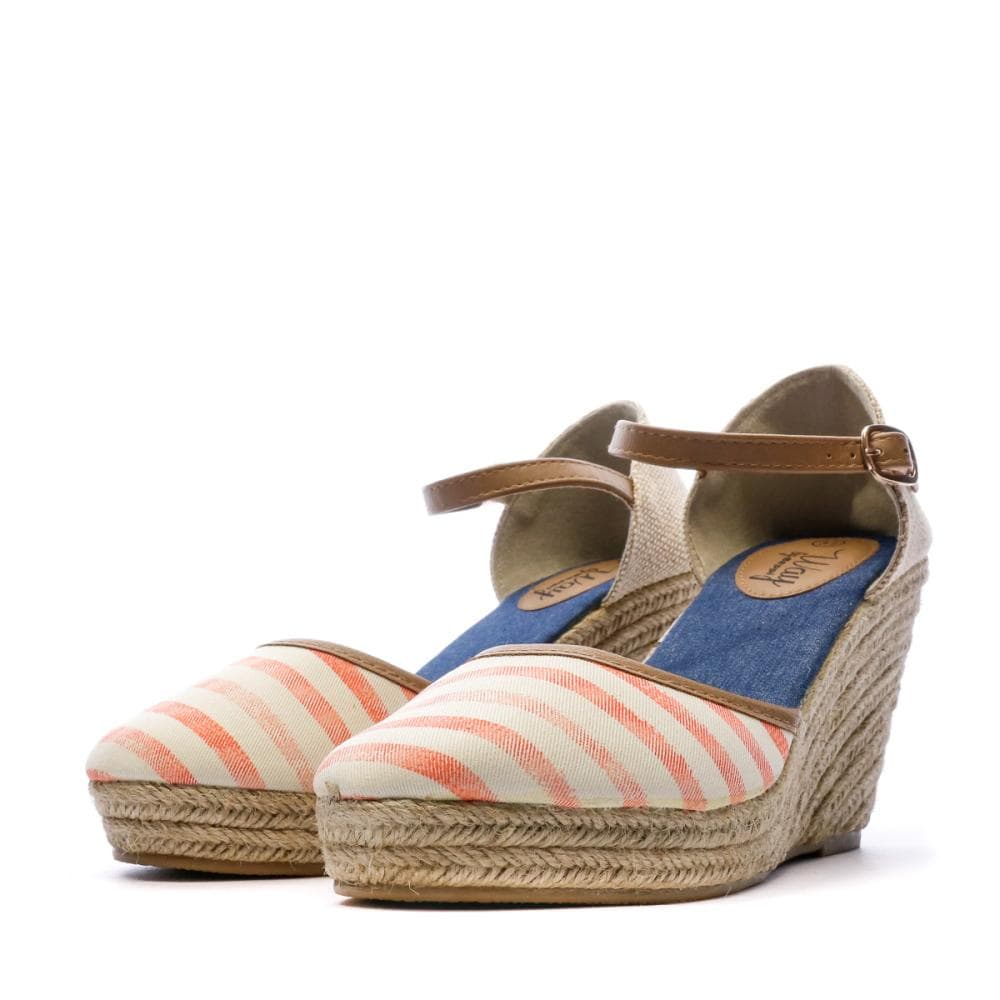 Sandales à talon Orange Rayures Femme Beppi Casual Wedge 6