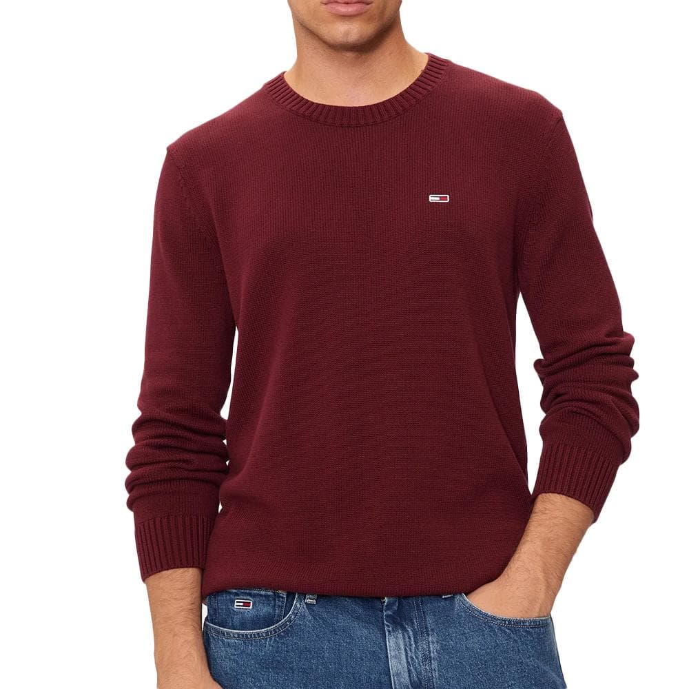 Pull Bordeaux Homme Tommy Hilfiger slim essntls 1