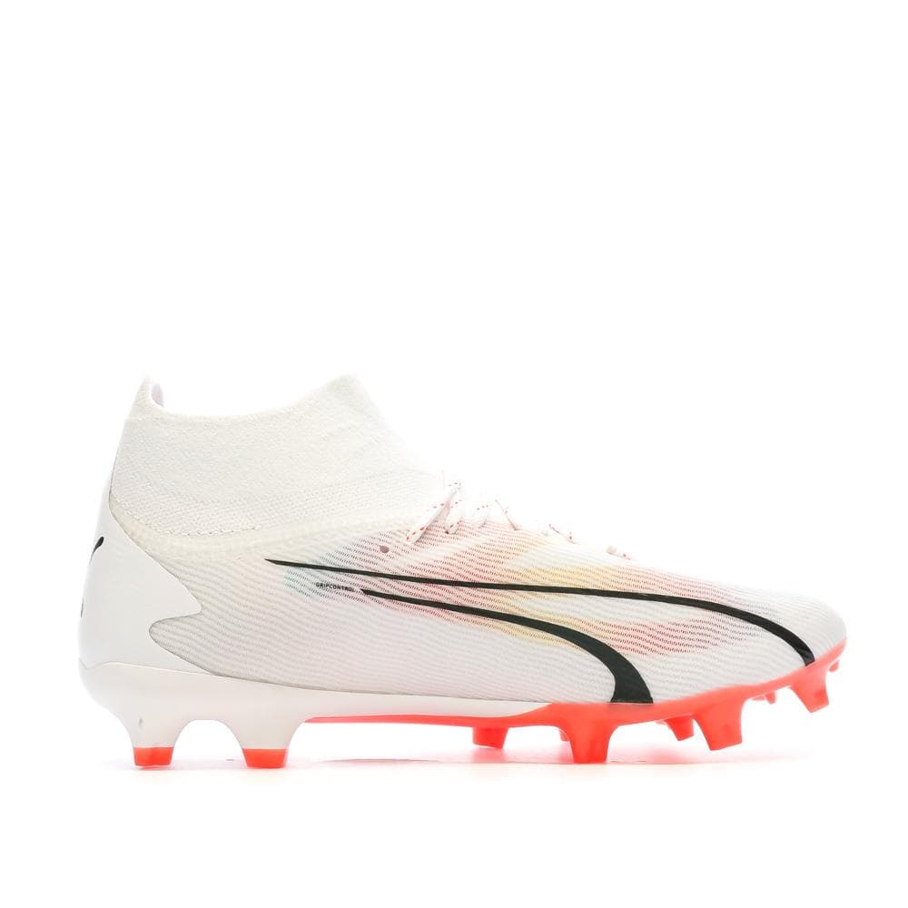 Chaussures de Football Blanche/Rose/Noire Homme Puma Ultra Pro 2