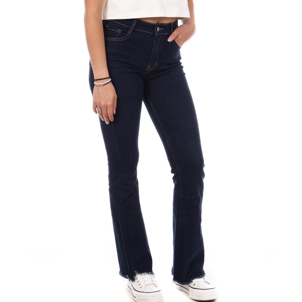 Jean Bootcut Bleu Brut Femme My Tinas Evase 1
