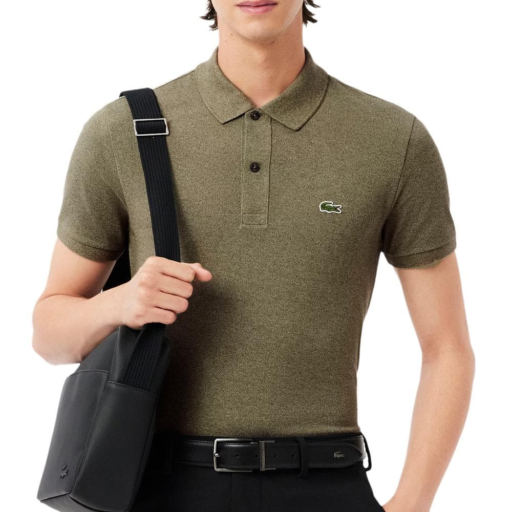 Polo Kaki Foncé Homme Lacoste Original 1