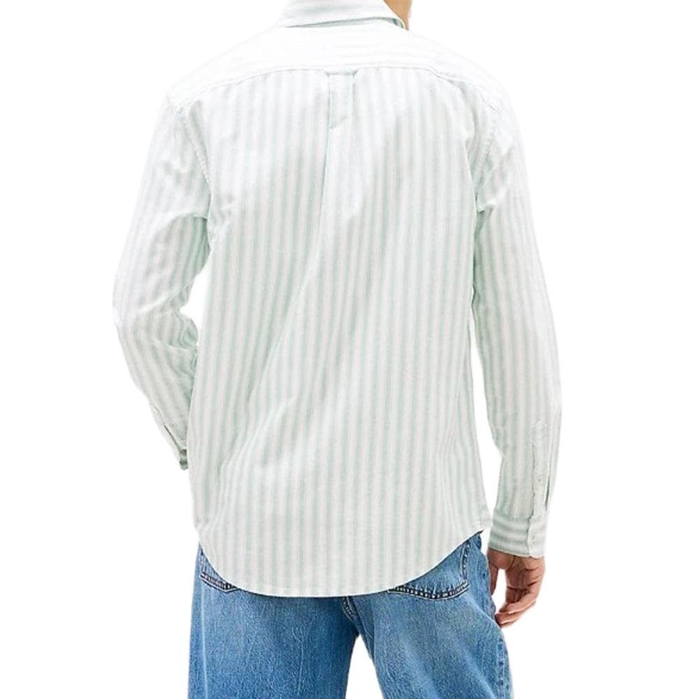 Chemise Vert/Beige Homme Tommy Hilfiger Tjm Reg Stripe 2
