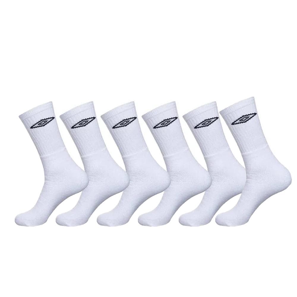 x6 Paires Chaussettes Blanc Homme Umbro Tennis 1
