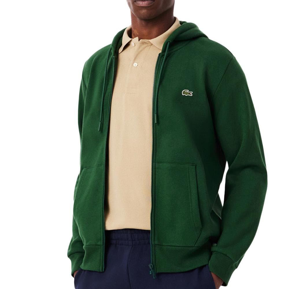 Sweat Zippé Vert Homme Lacoste Mol 1