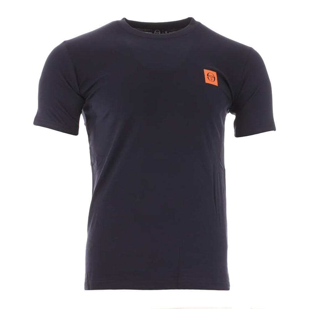 T-shirt Marine/Orange Homme Sergio Tacchini Squared 1