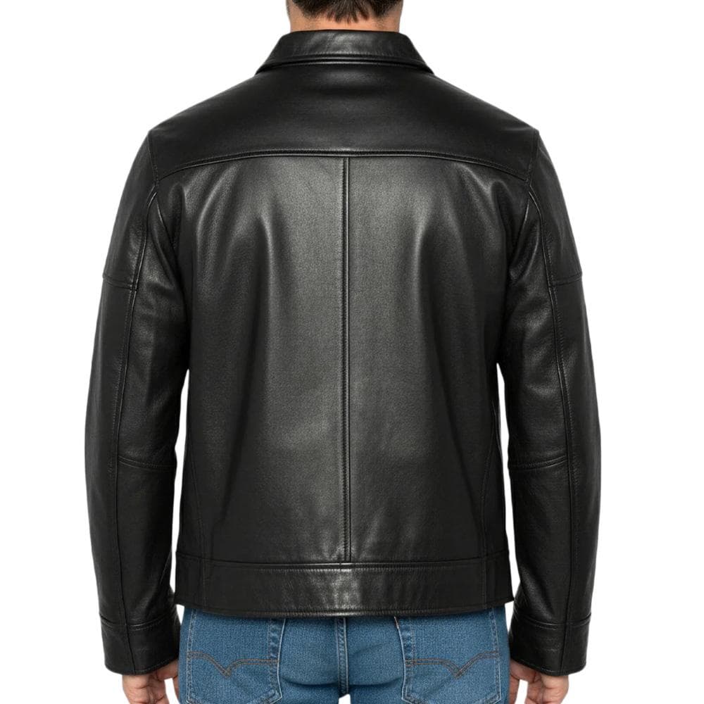 Blouson Noir Homme Schott LCADAM 2