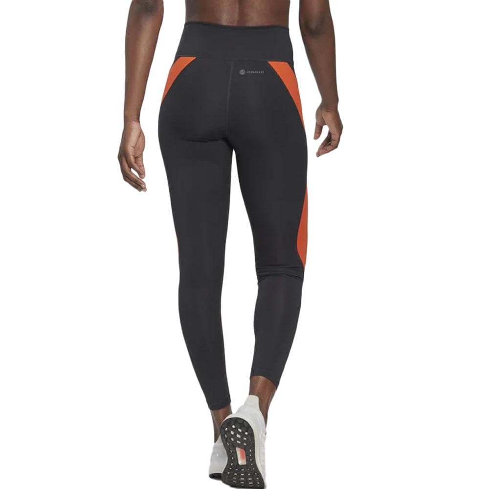 Legging Gris Foncé/Orange Femme Adidas Hit 2