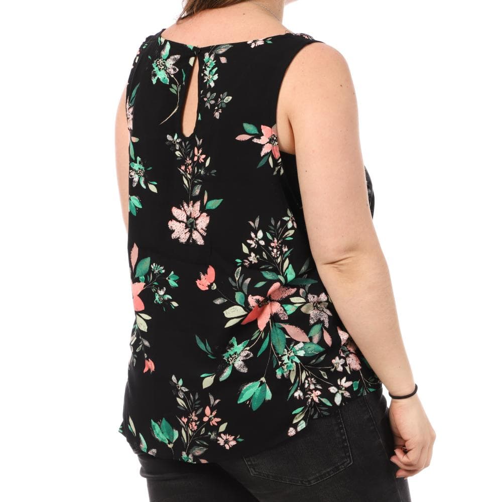 Débardeur Imprimé Noir Femme Vero Moda CURVE Tigers Eye 2