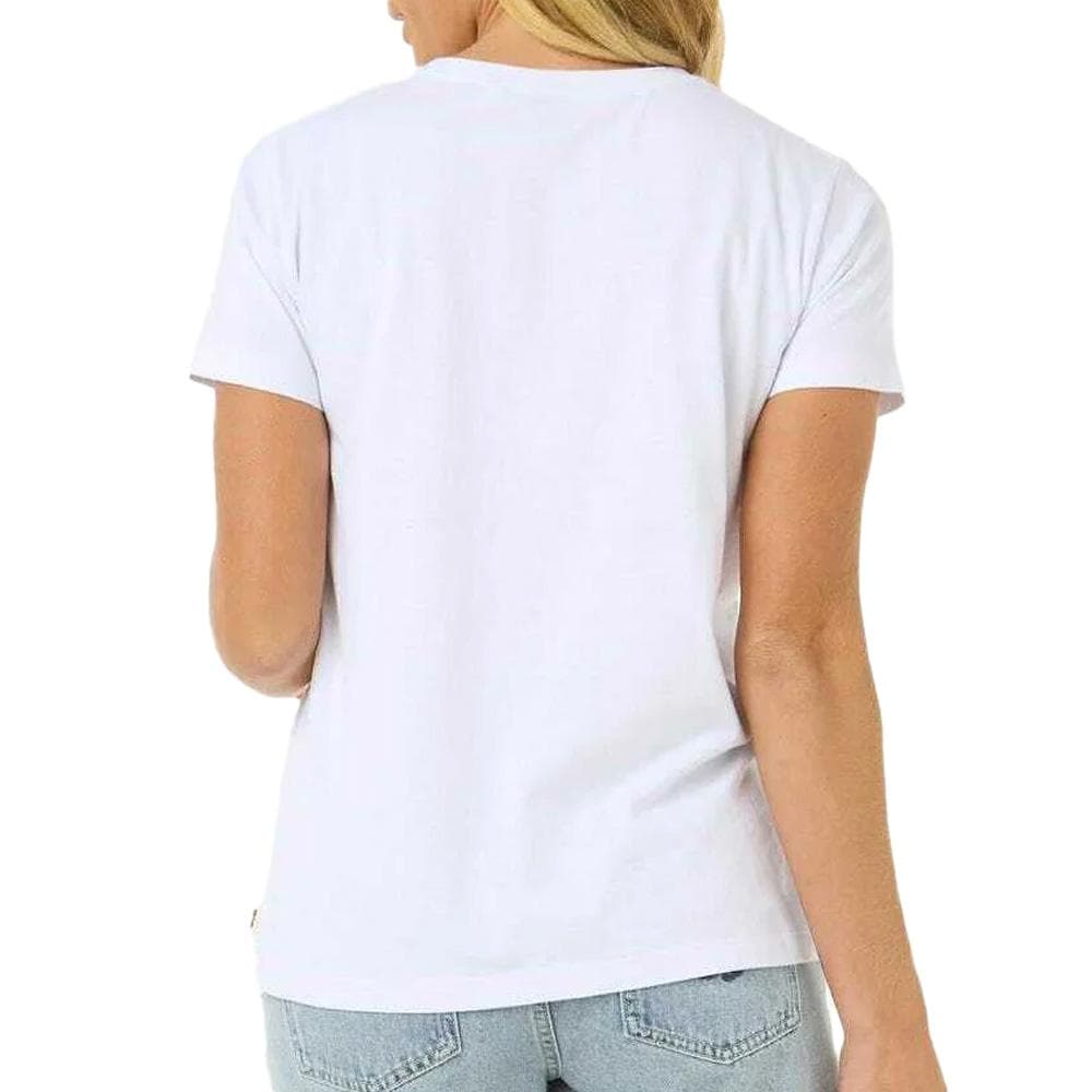 T-Shirt Blanc Femme Rip Curl Crystal Standard 2