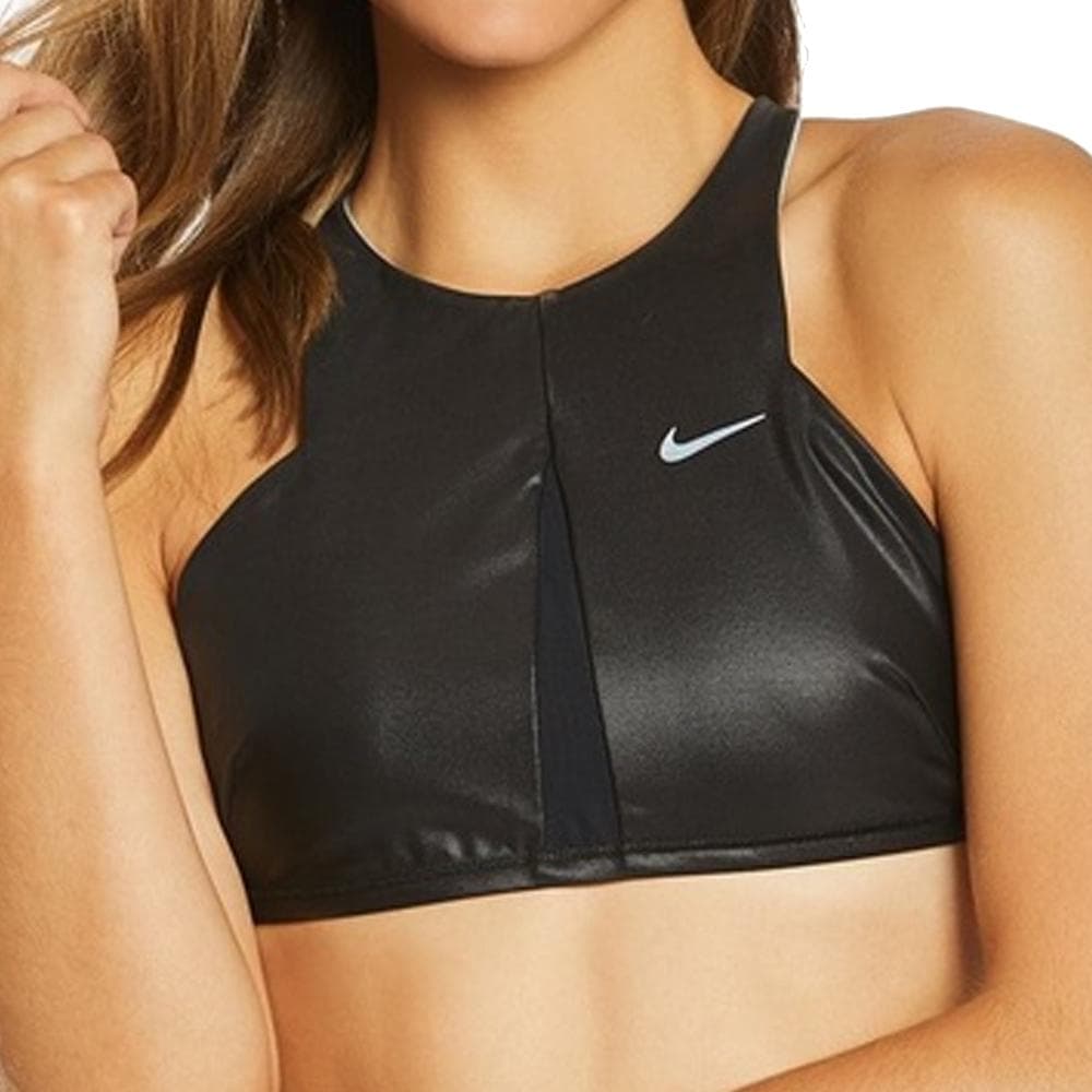 Haut de maillot de bain Noir/Gris Femme Nike NESS9327 2