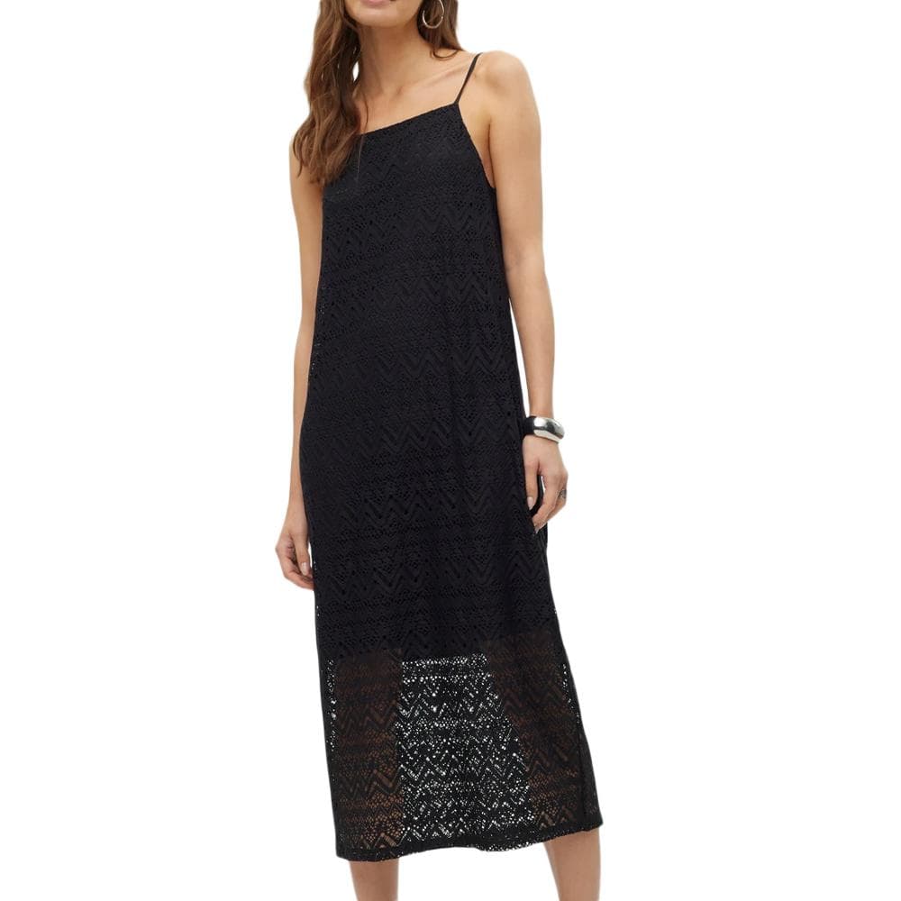 Robe Noire Femme Vero Moda Singlet Calf 1