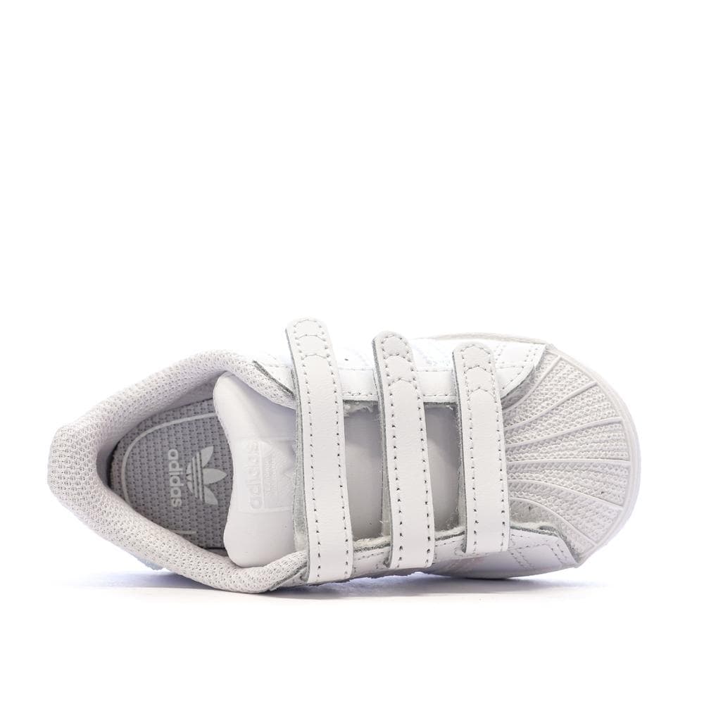 Basket Blanches Fille Adidas SUPERSTAR CF I 4