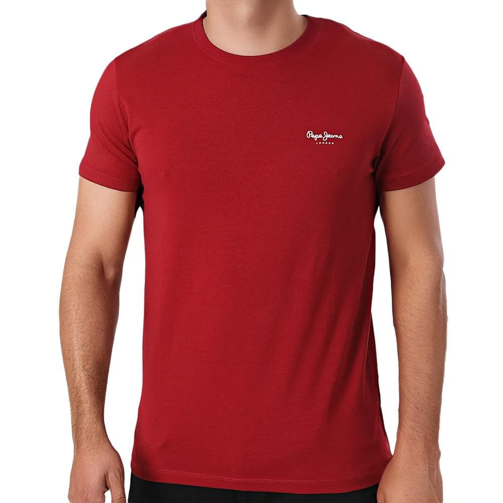 T-Shirt Bordeaux Homme Pepe jeans Original 1