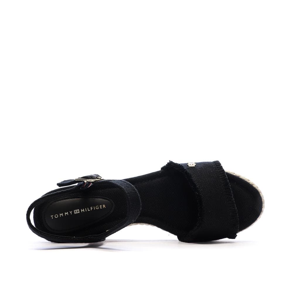 Sandales à Talons Noir Femme Tommy Hilfiger Wedgeee 4