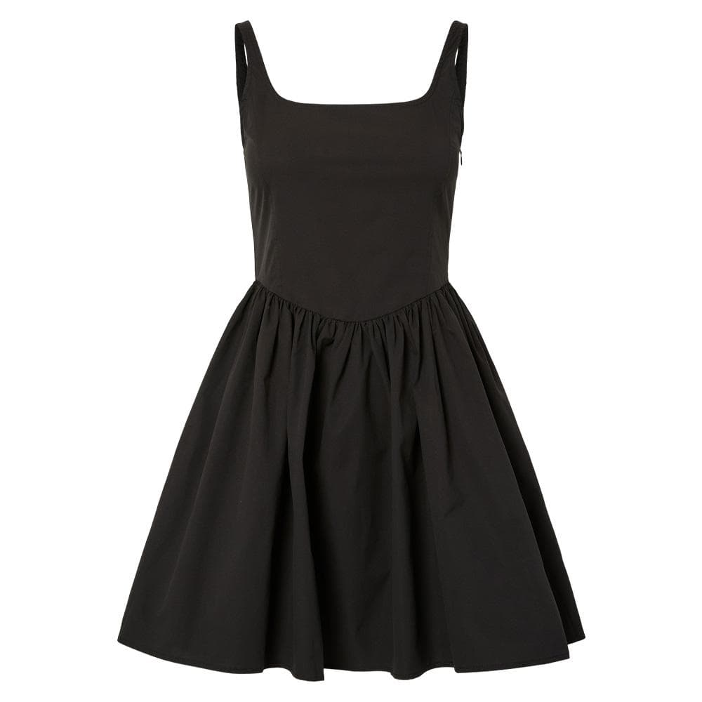 Robe Noire Femme Pieces Vana 1