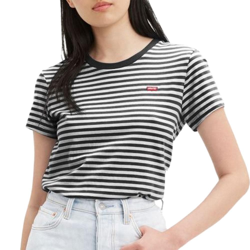T-Shirt Noir/Blanc Femme Levi's Perfect 1