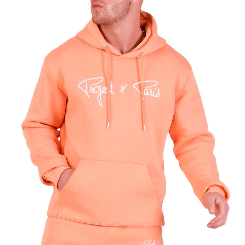 Sweat à Capuche Orange Homme Project X Paris Signature 1
