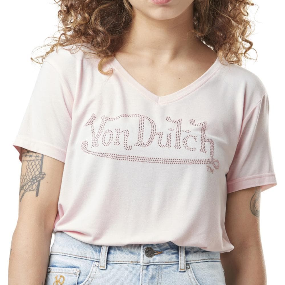 T-shirt Rose Femme Von Dutch Roan 1