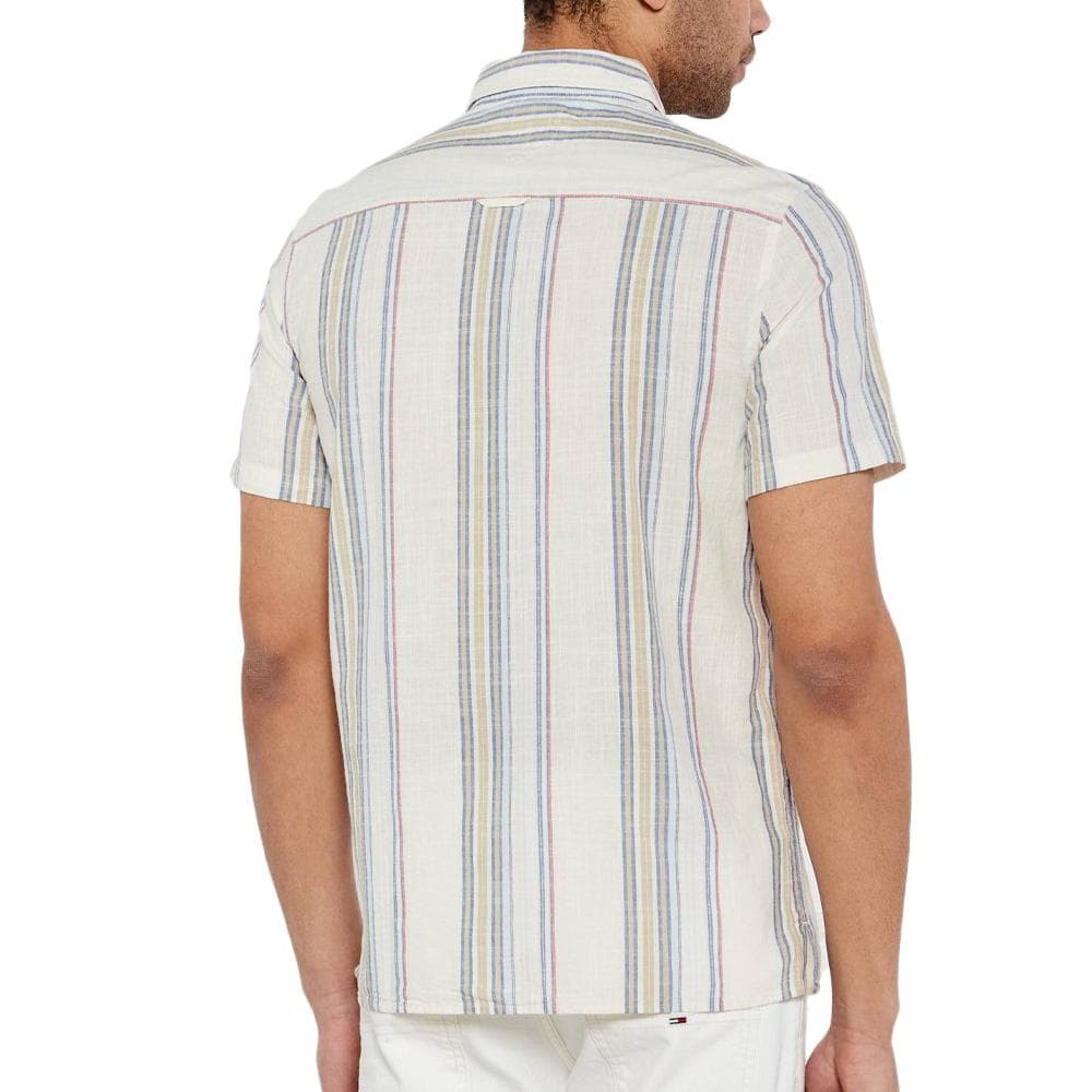 Chemise Blanche/Bleu Homme Tommy Hilfiger Stripe 2