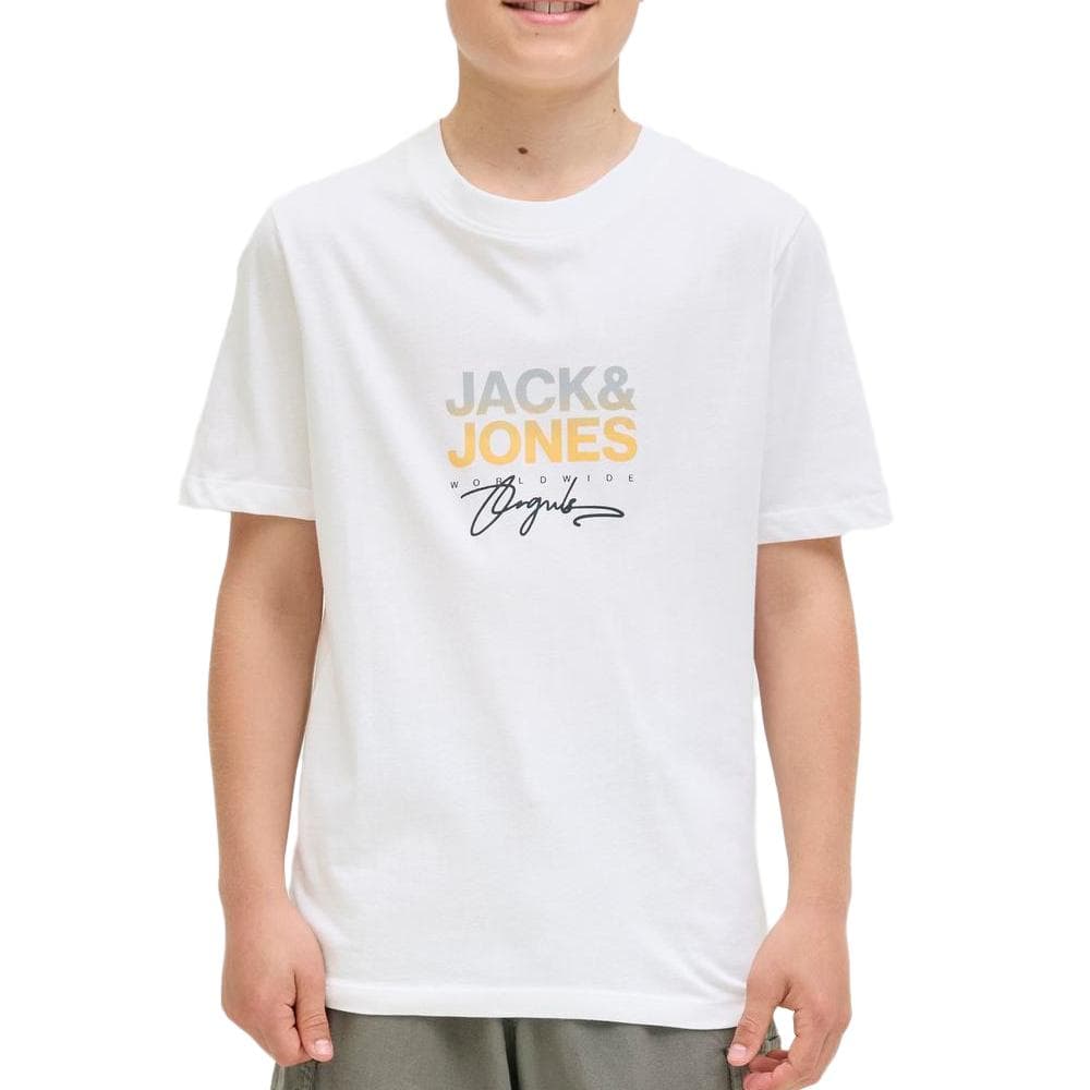 T-shirt Blanc Garçon Jack & Jones Canggu 1