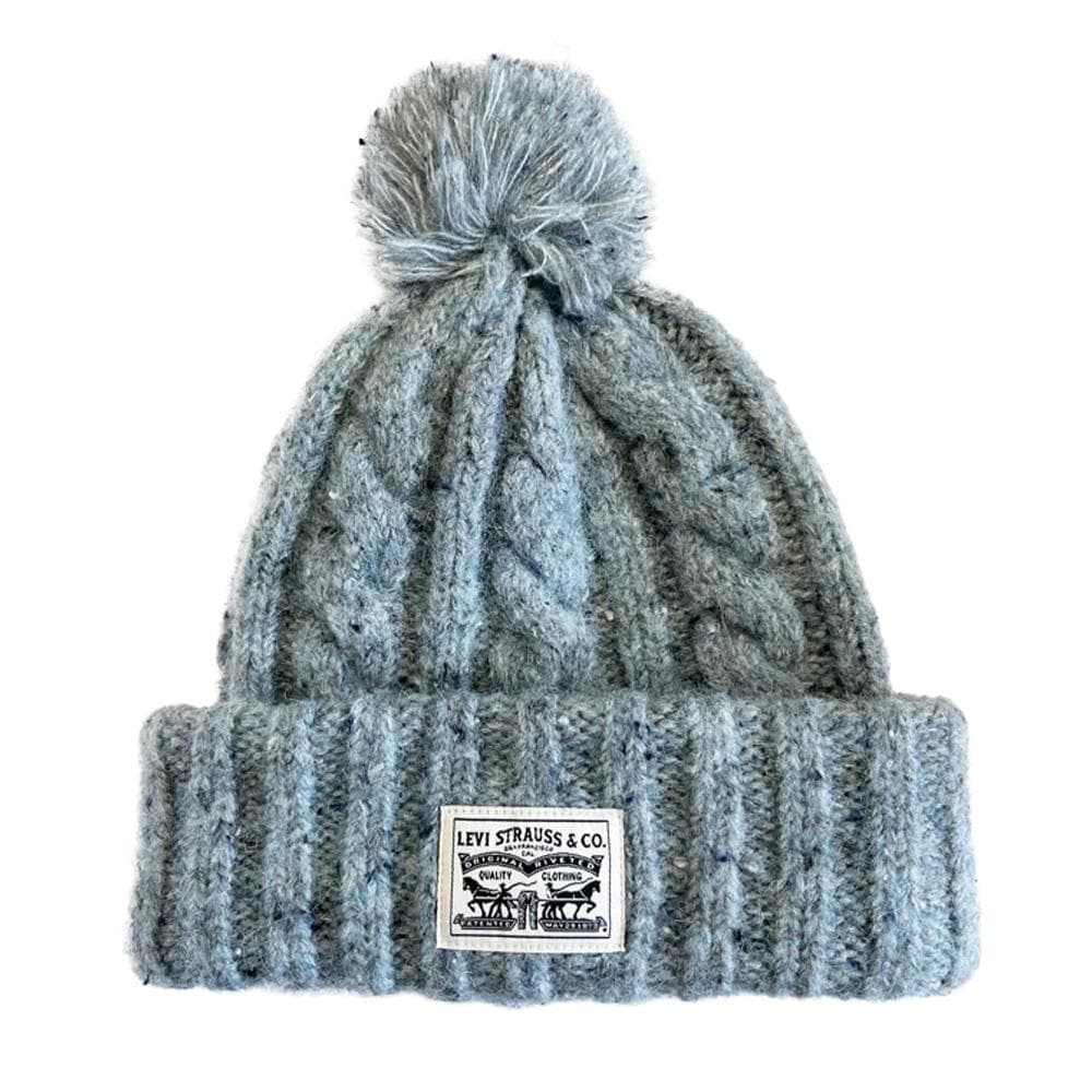 Bonnets Gris Femme Levi's Pom Beanie 1