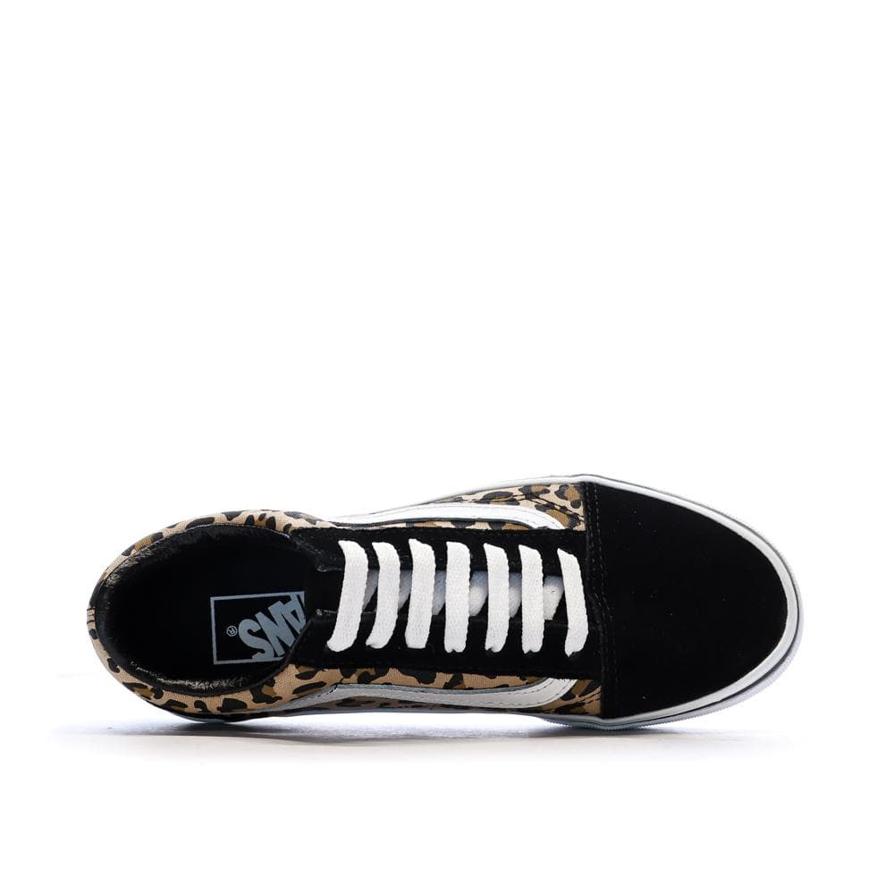 Baskets Noir/Léopard Femme Vans Old Skool Animalier 4