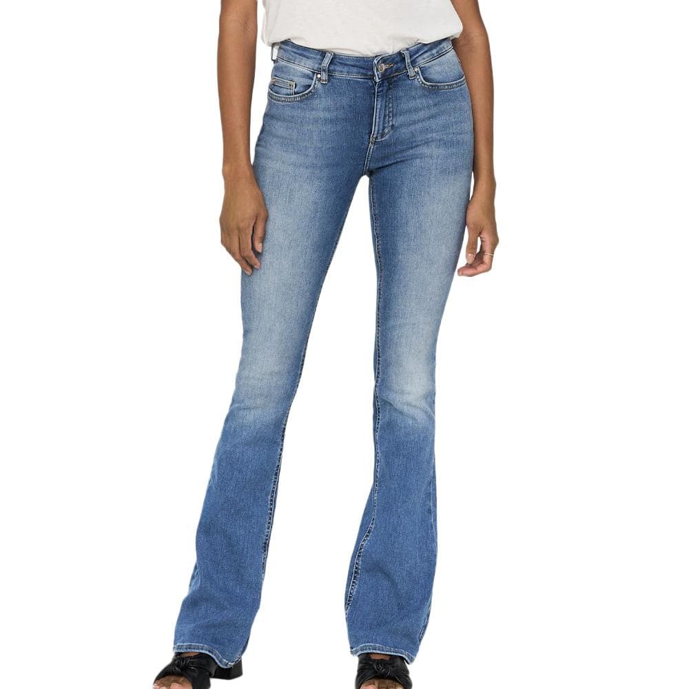 Jean Flared Bleu Clair Femme Only Blush Mid Flared 1