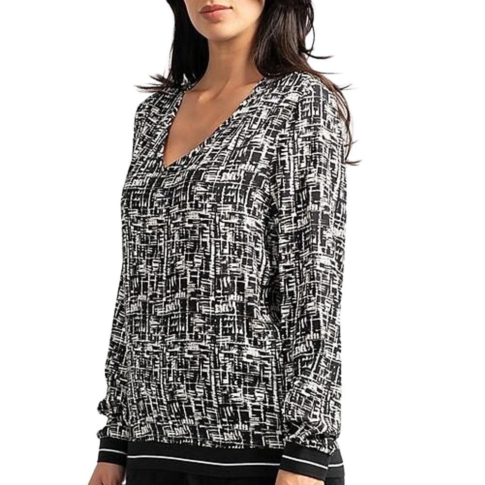 Blouse Noire/Blanche Femme Sun Valley RAFF 1