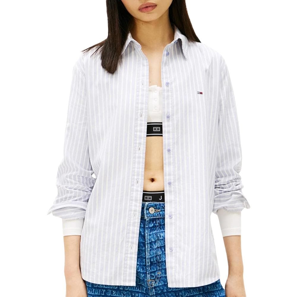 Chemise Bleu à rayures Femme Tommy Hilfiger Tjw Reg Oxford 1