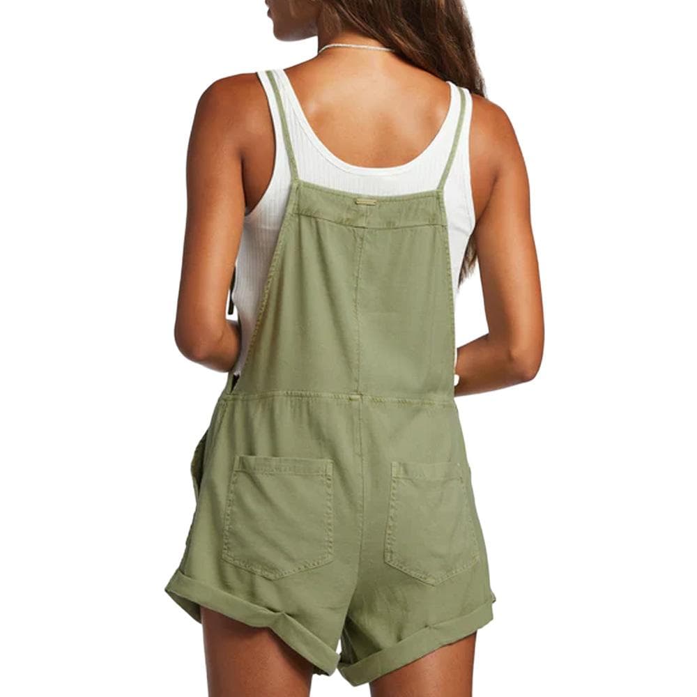 Combishort Kaki Femme Billabong Wild Pursuit Overall 2