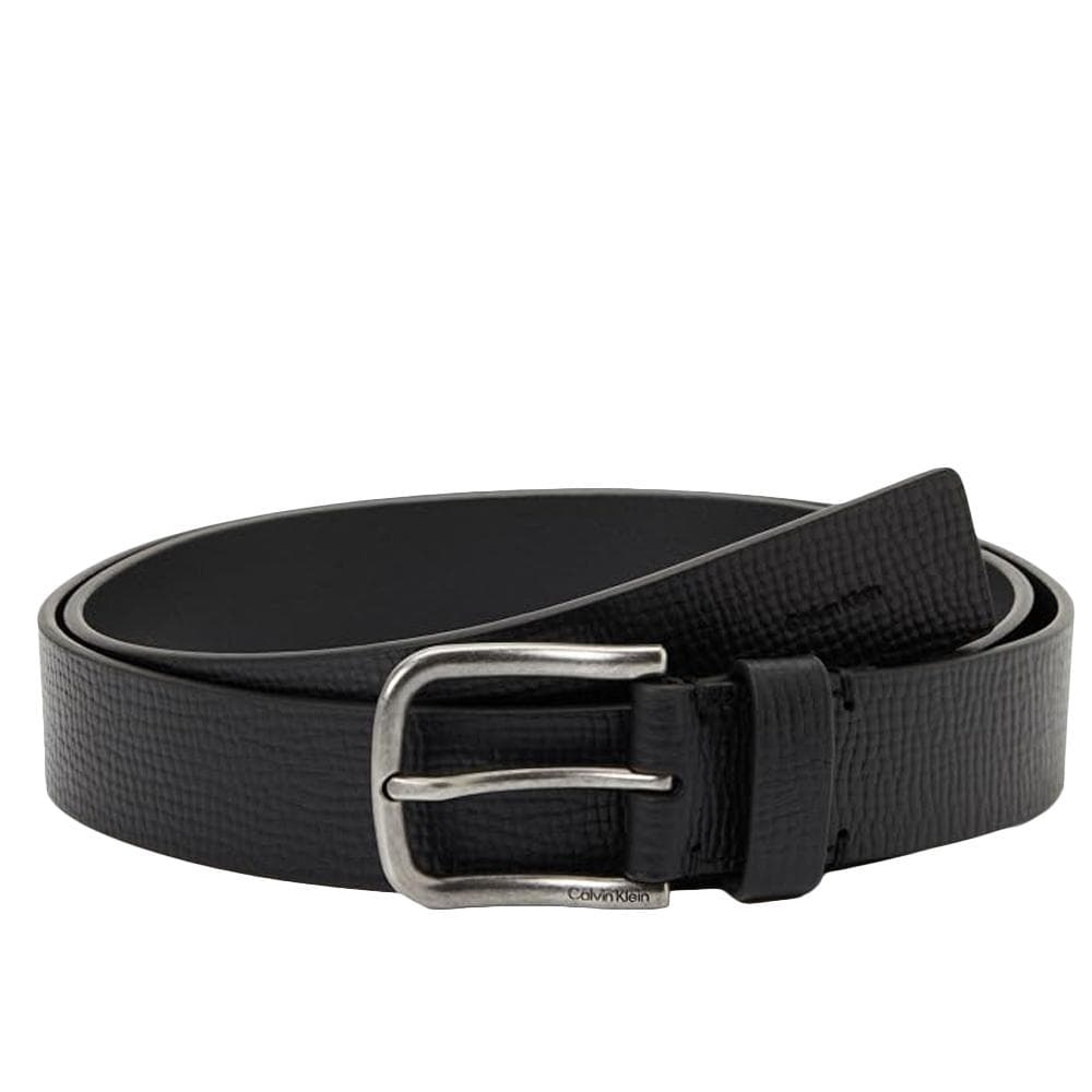 Ceinture Noir Homme Calvin Klein Round Buckle 35mm - T 1