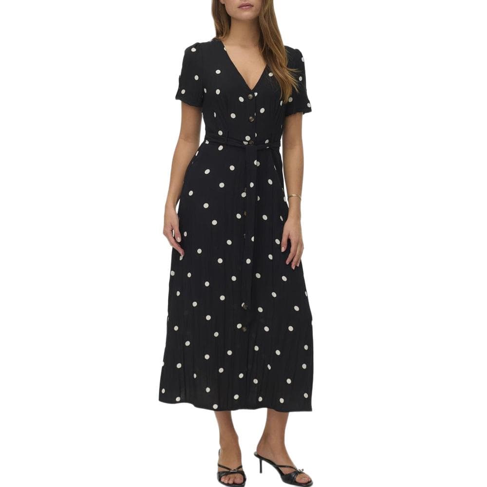 Robe Noir Femme Vero Moda Joan 7/8 1