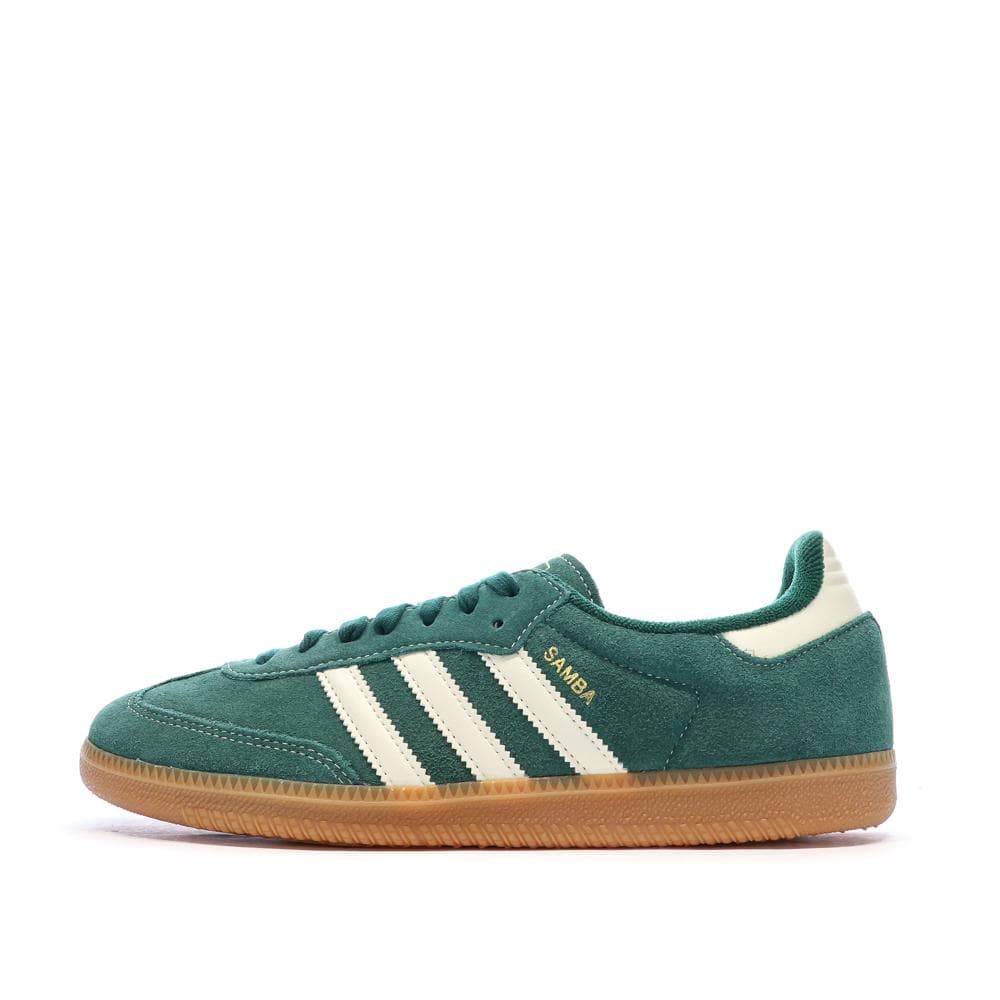 Baskets Vertes/Blanches Homme Adidas Samba 1