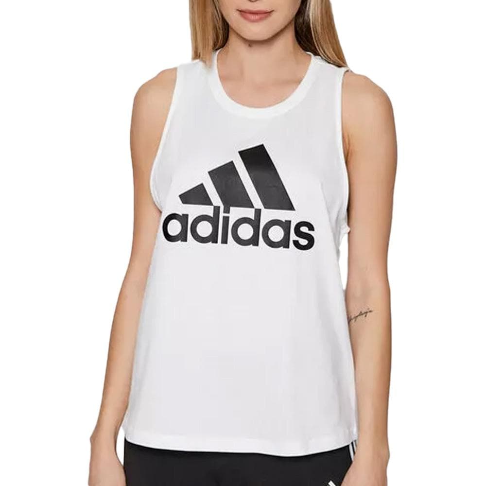 Débardeur Blanc/Noir Femme Adidas Bl 1