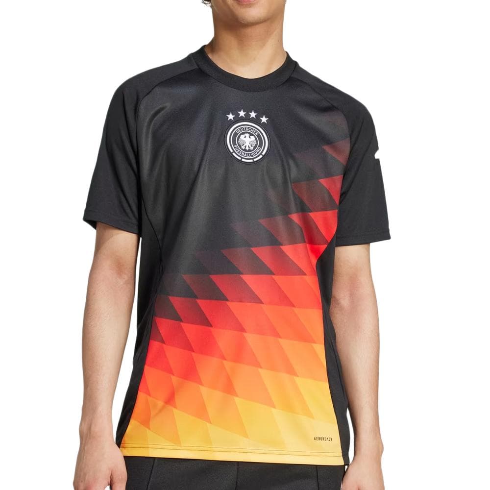 Allemagne Maillot Prématch Noir Homme Adidas 2024 1