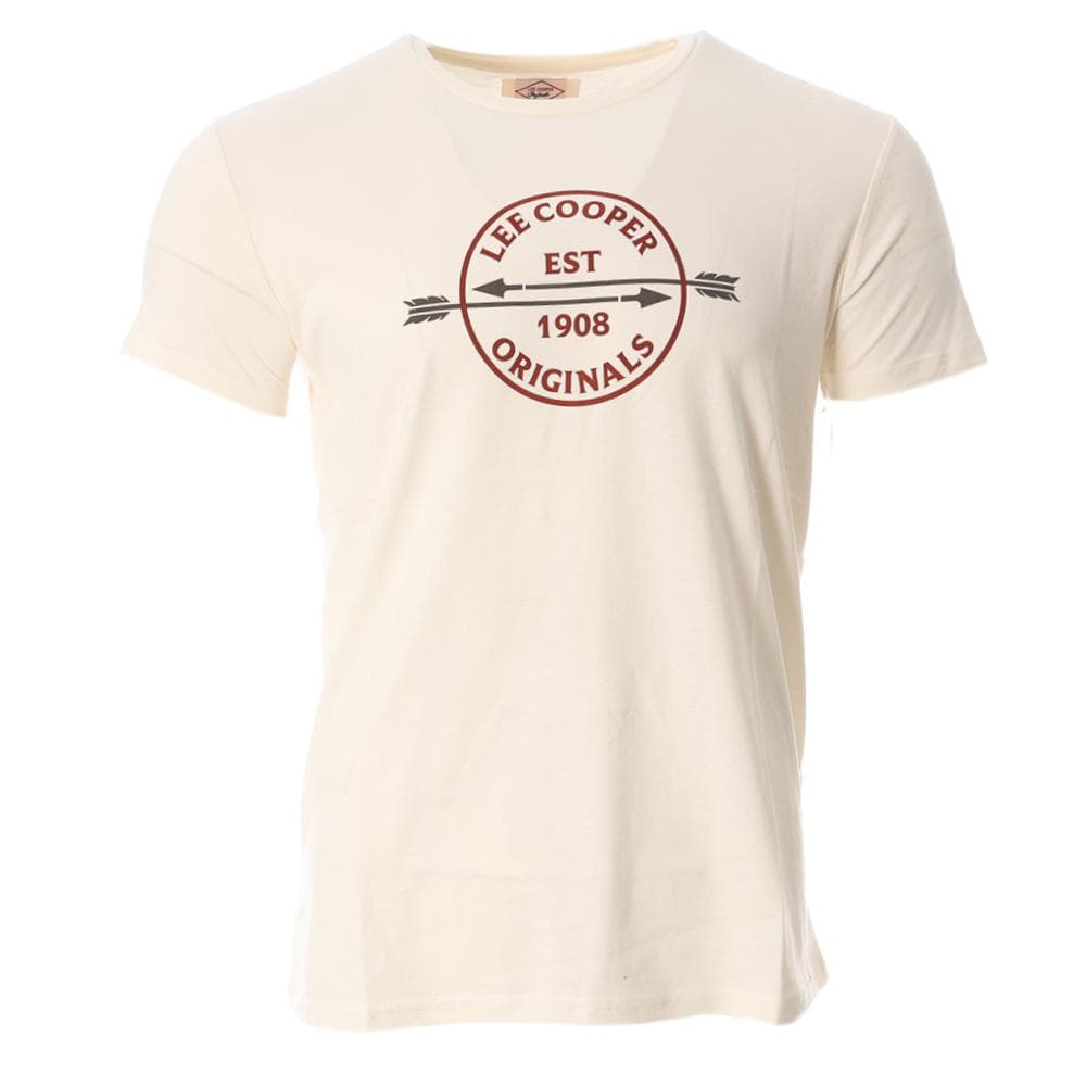 T-shirt Beige Homme Lee Cooper Olaz 1