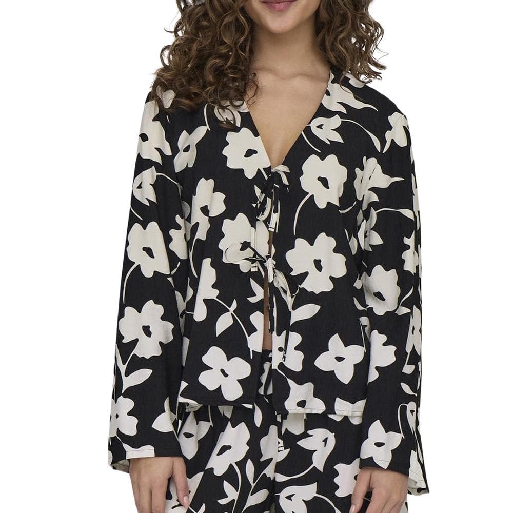 Blouse Noire/Blanche Femme JDY Silas 1