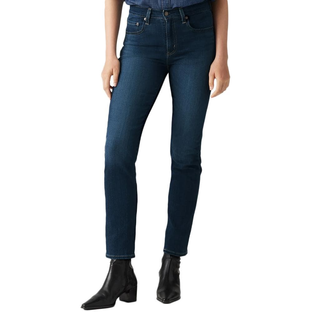 Jean 724 Bleu Foncé Femme Levi's High Rise Straight 18883-0011 1