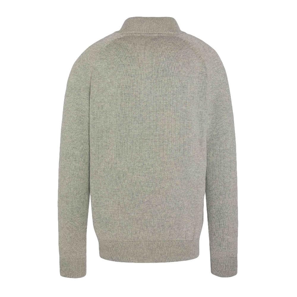 Pull 1/4 zip Gris Homme Schott Plali 2