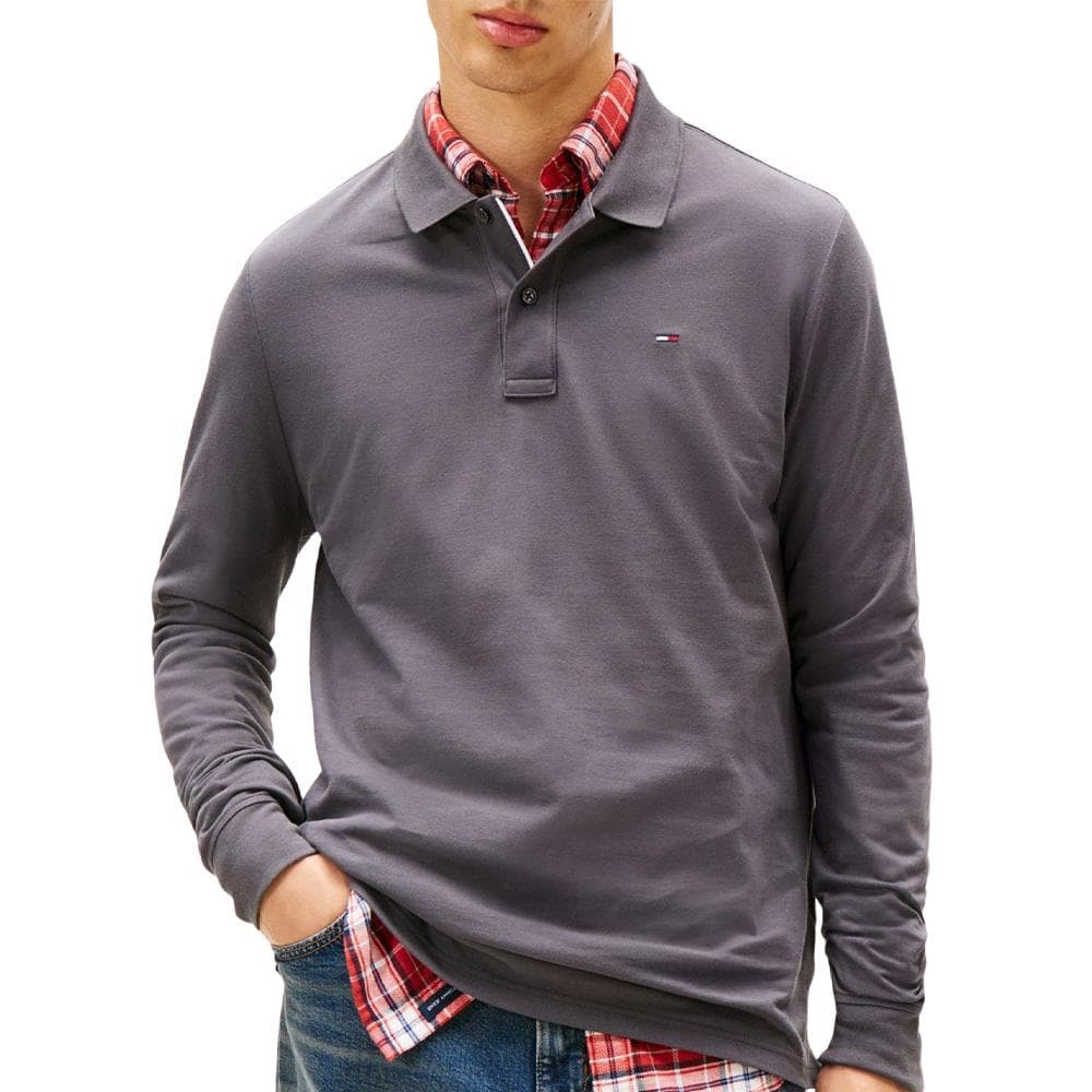 Polo Gris Foncé Homme Tommy Hilfiger DM0DM20232 1