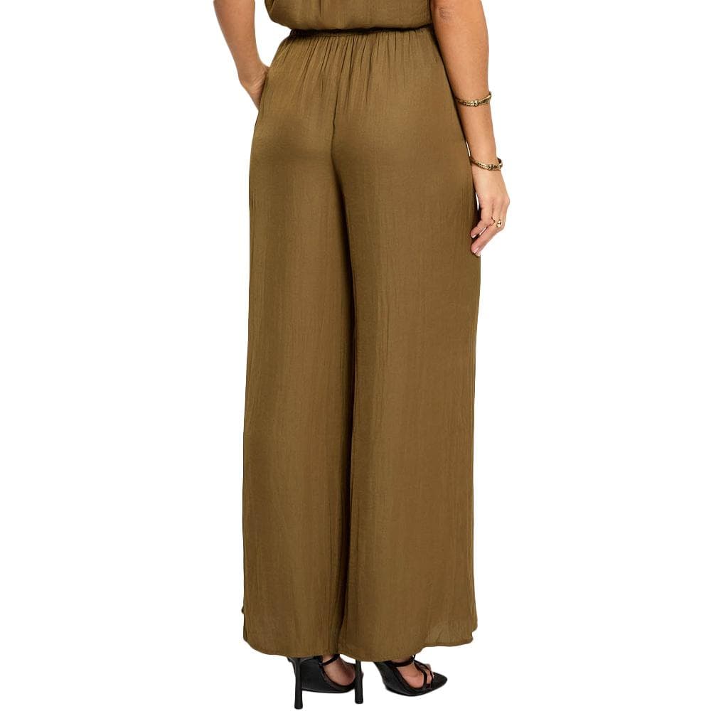 Pantalon fluide/toile Kaki Morgan PWENDA 2