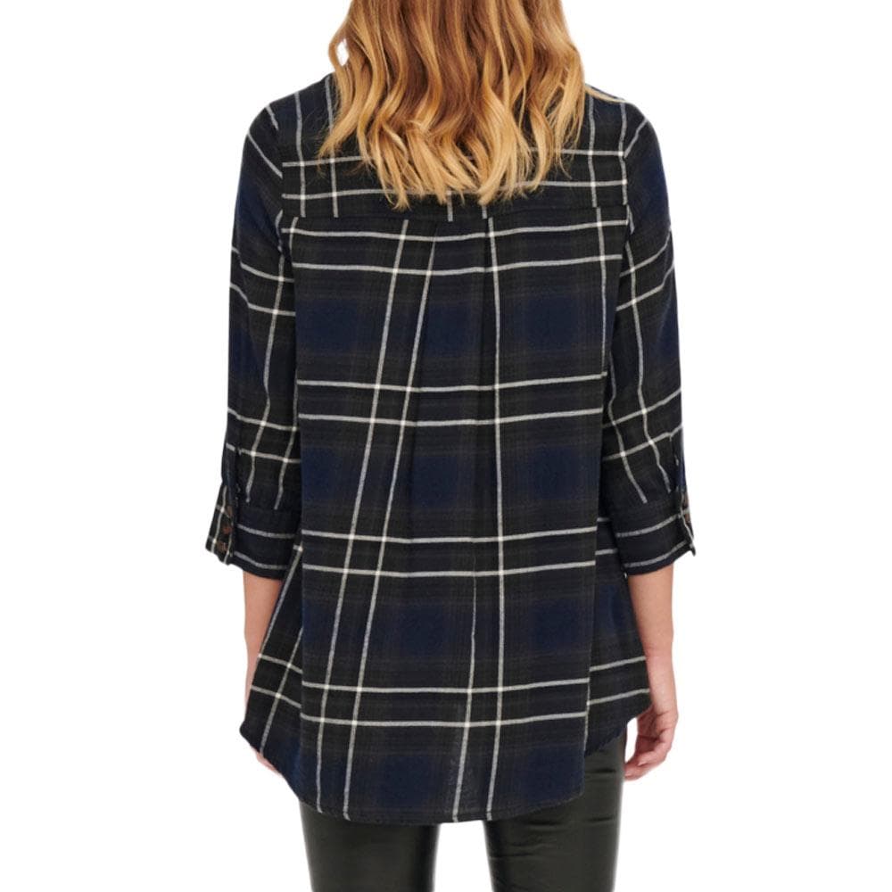 Chemise à Carreaux Marine/Blanche Femme Only Canberra 2