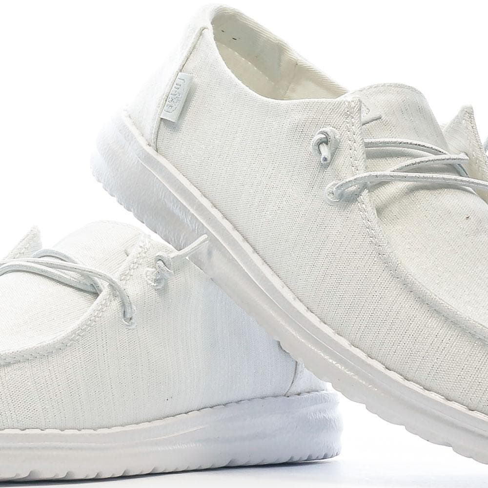 Chaussures Écru Pailettée Femme Hey Dude Wendy Glitter 7